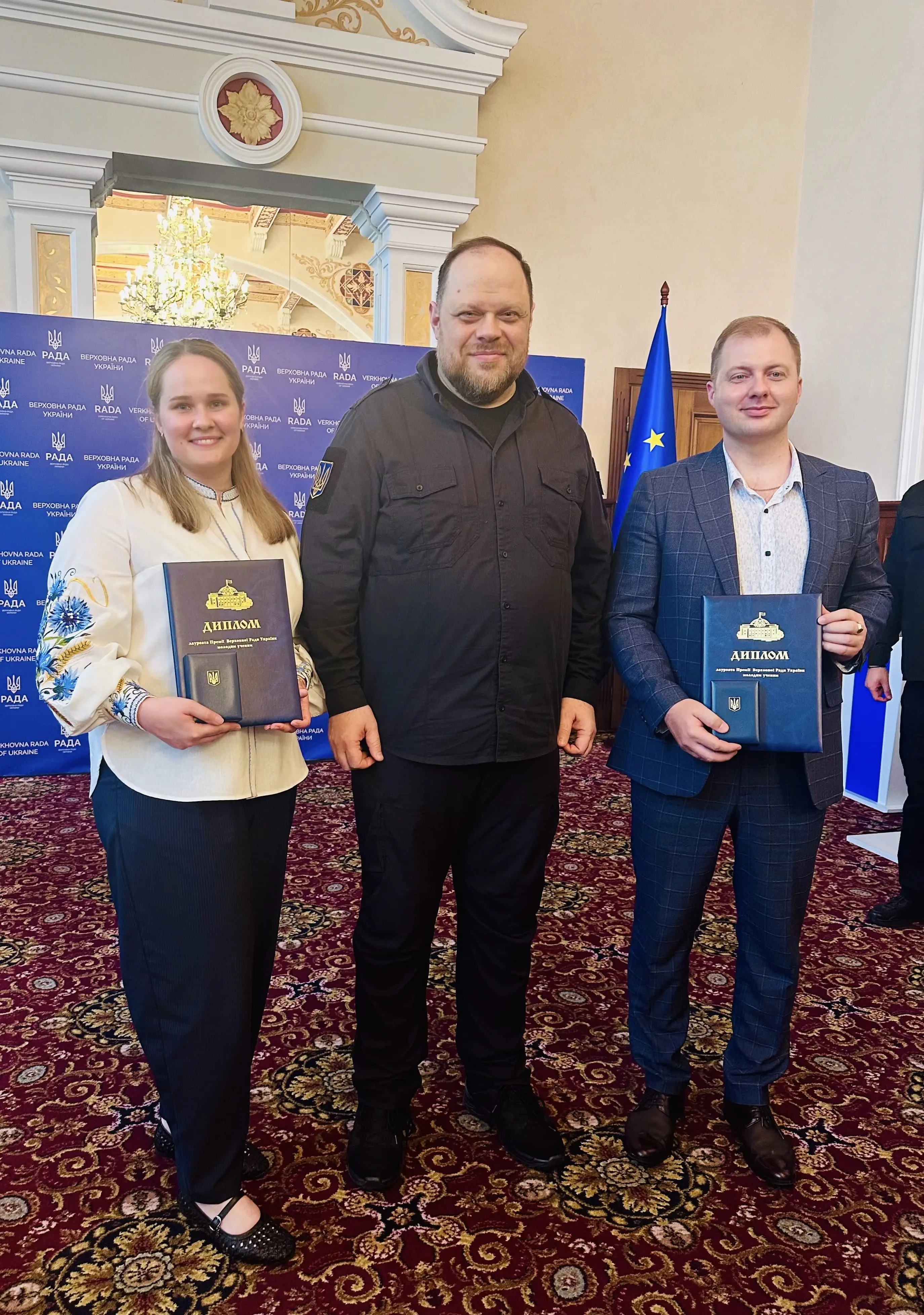 Голова Верховної Ради відзначив молодих науковців Полтавської політехніки